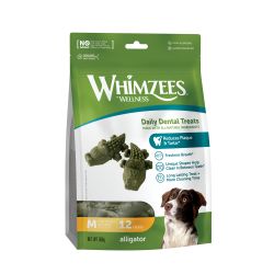 WHIMZEES Alligator Daily Dog Dental Chew Value Bag Medium