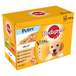 Pedigree Puppy Wet Dog Food Pouches 12Pk