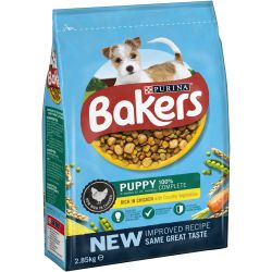 Bakers Complete Puppy Chicken & Vegetables 2.85kg •