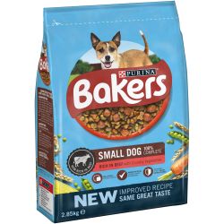 Bakers Complete Small Dog Beef & Vegetables 2.85kg •